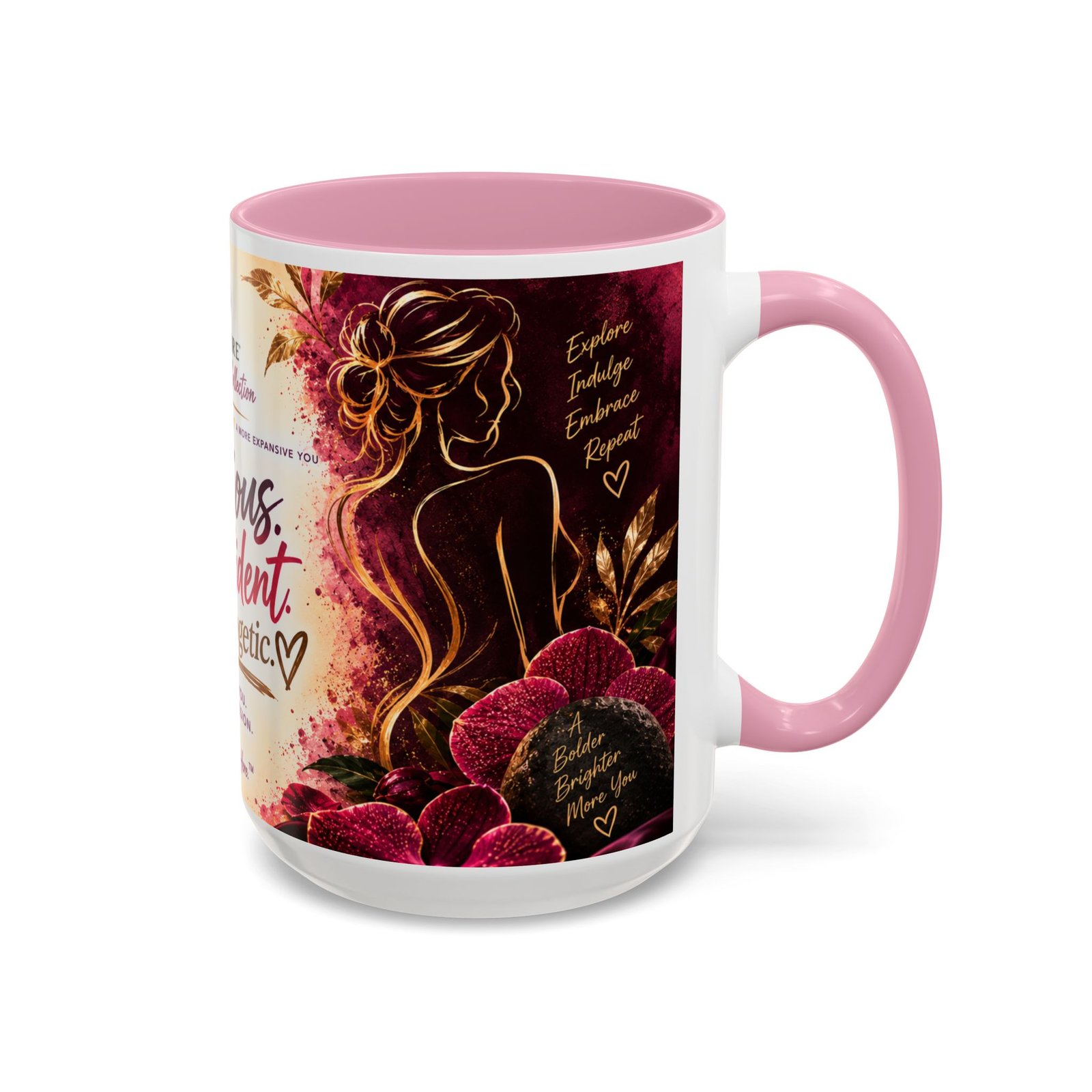Curious Confident Unapologetic — Inspirational Mug 15oz - Image 10