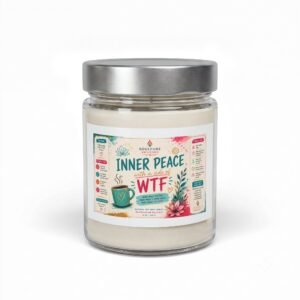 Inner Peace WTF Scented Soy Candle, 9oz Jar