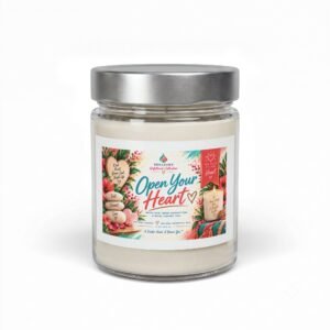 Open Your Heart Soy Candle — 9 oz Aromatherapy Jar