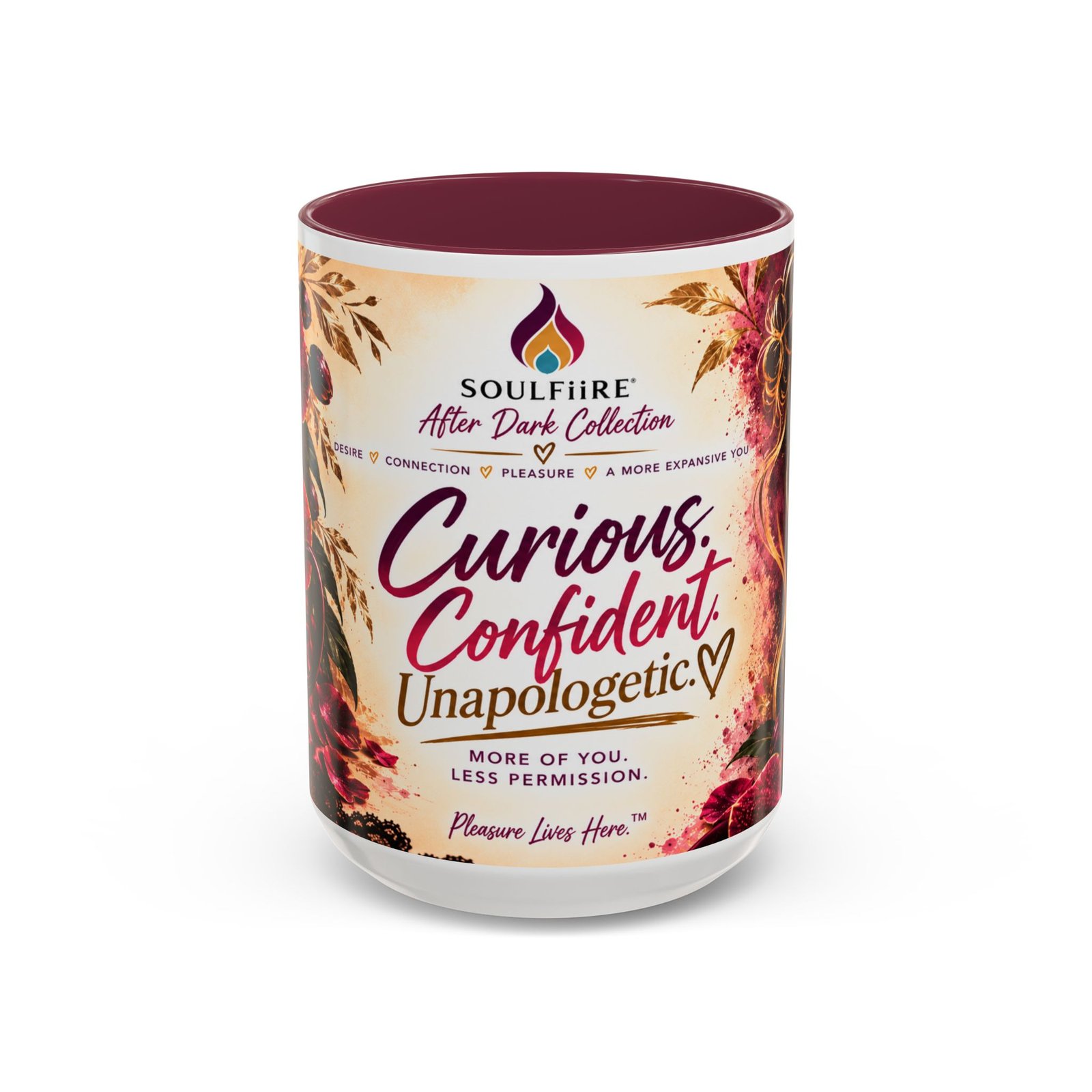 Curious Confident Unapologetic — Inspirational Mug 15oz - Image 5