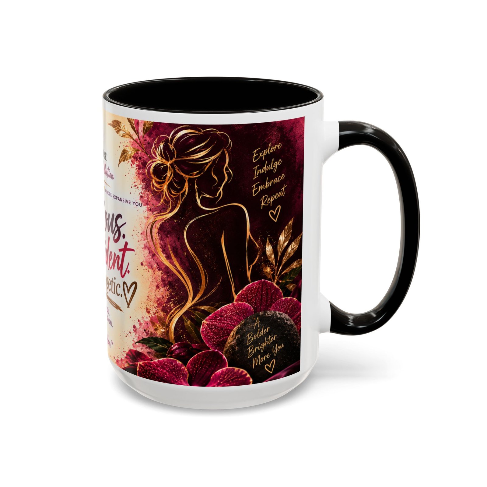 Curious Confident Unapologetic — Inspirational Mug 15oz - Image 2