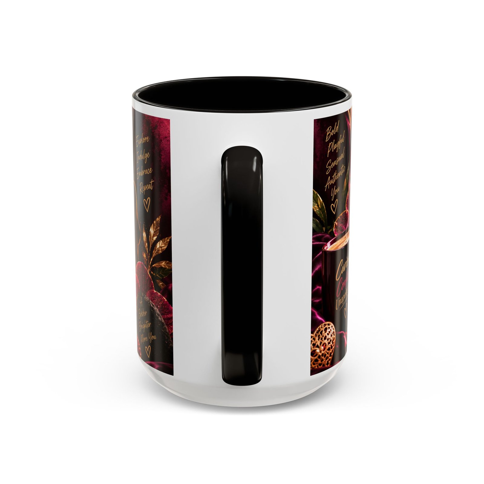 Curious Confident Unapologetic — Inspirational Mug 15oz - Image 3