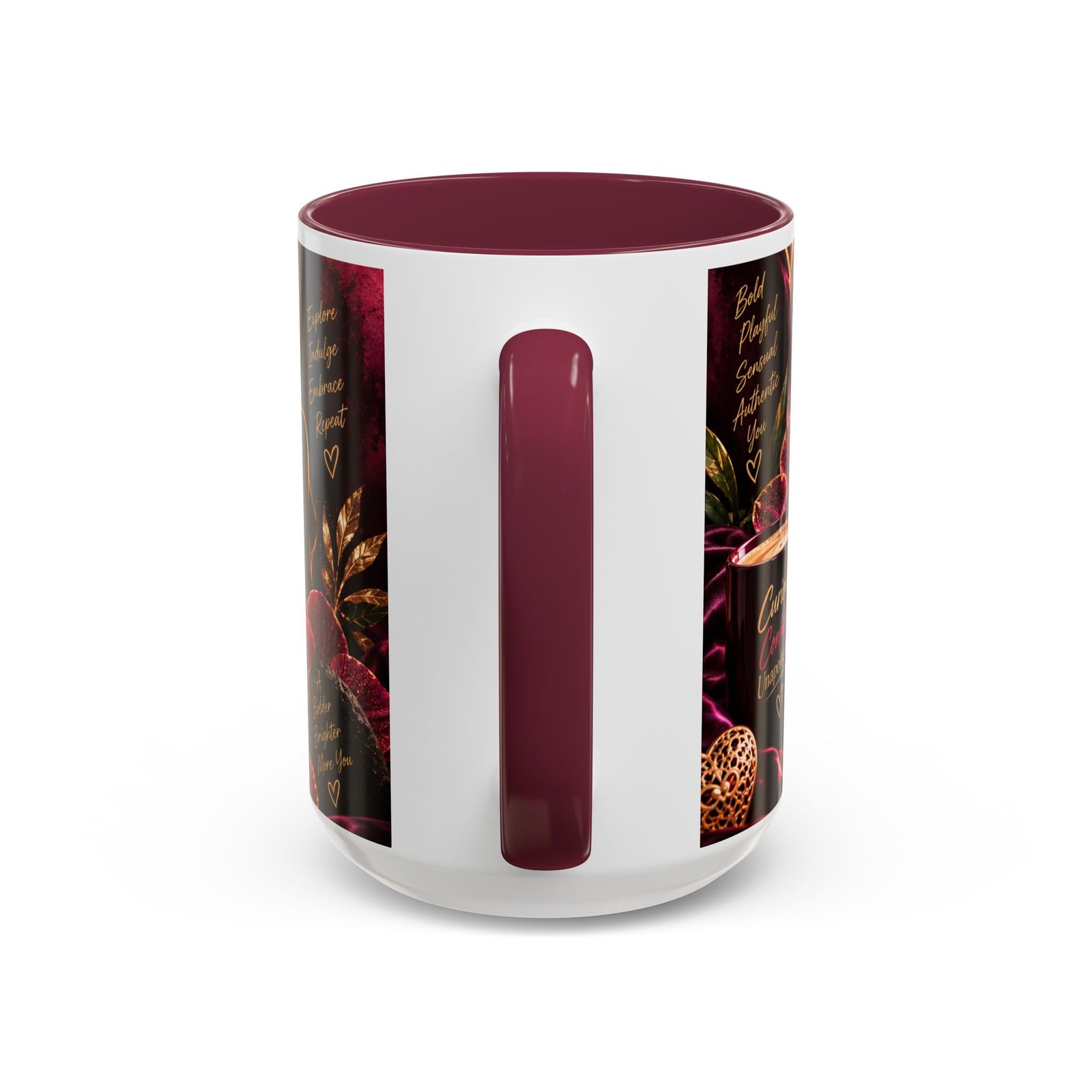 Curious Confident Unapologetic — Inspirational Mug 15oz - Image 7