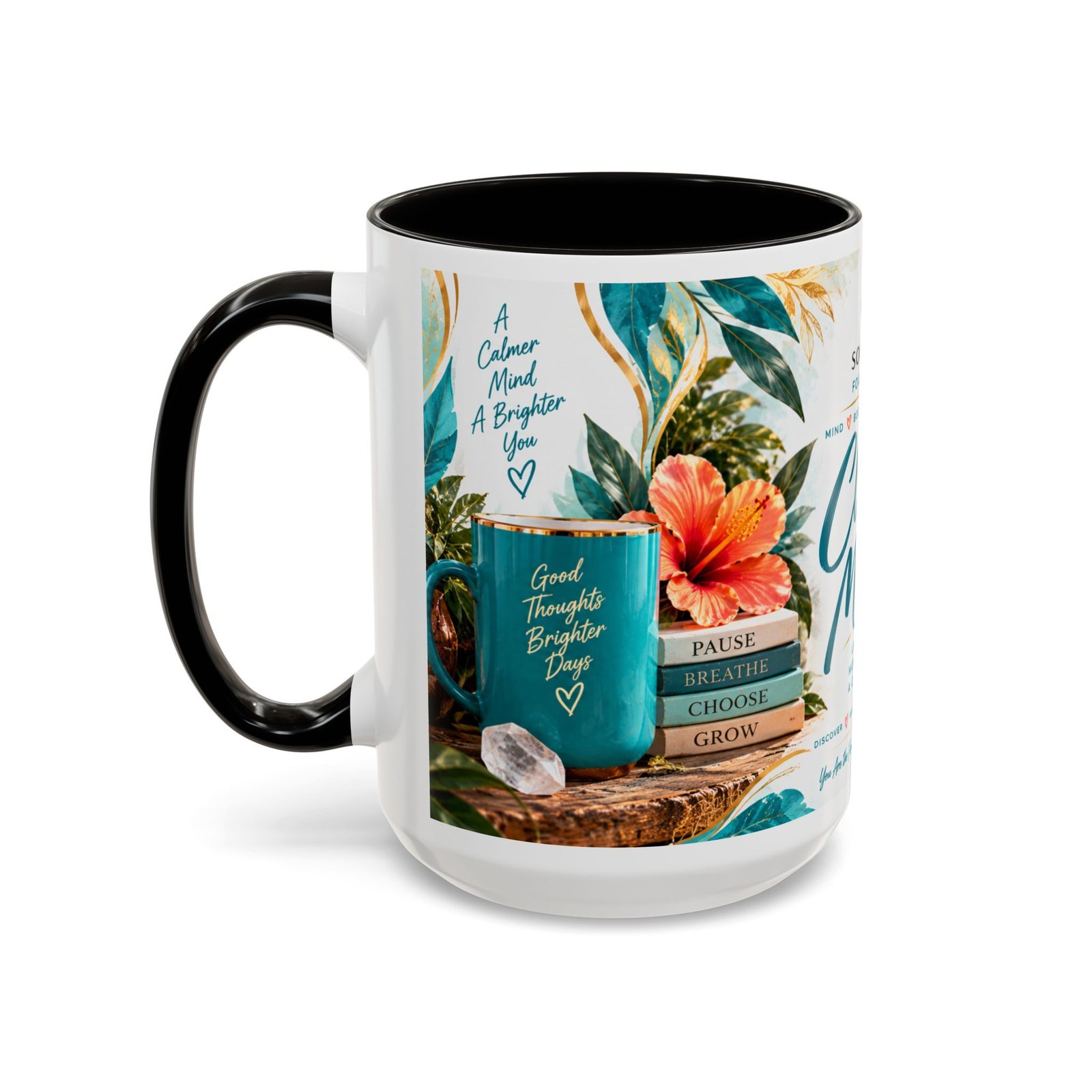 Clear Your Mind — Four Pillars 15 oz Mug - Image 4