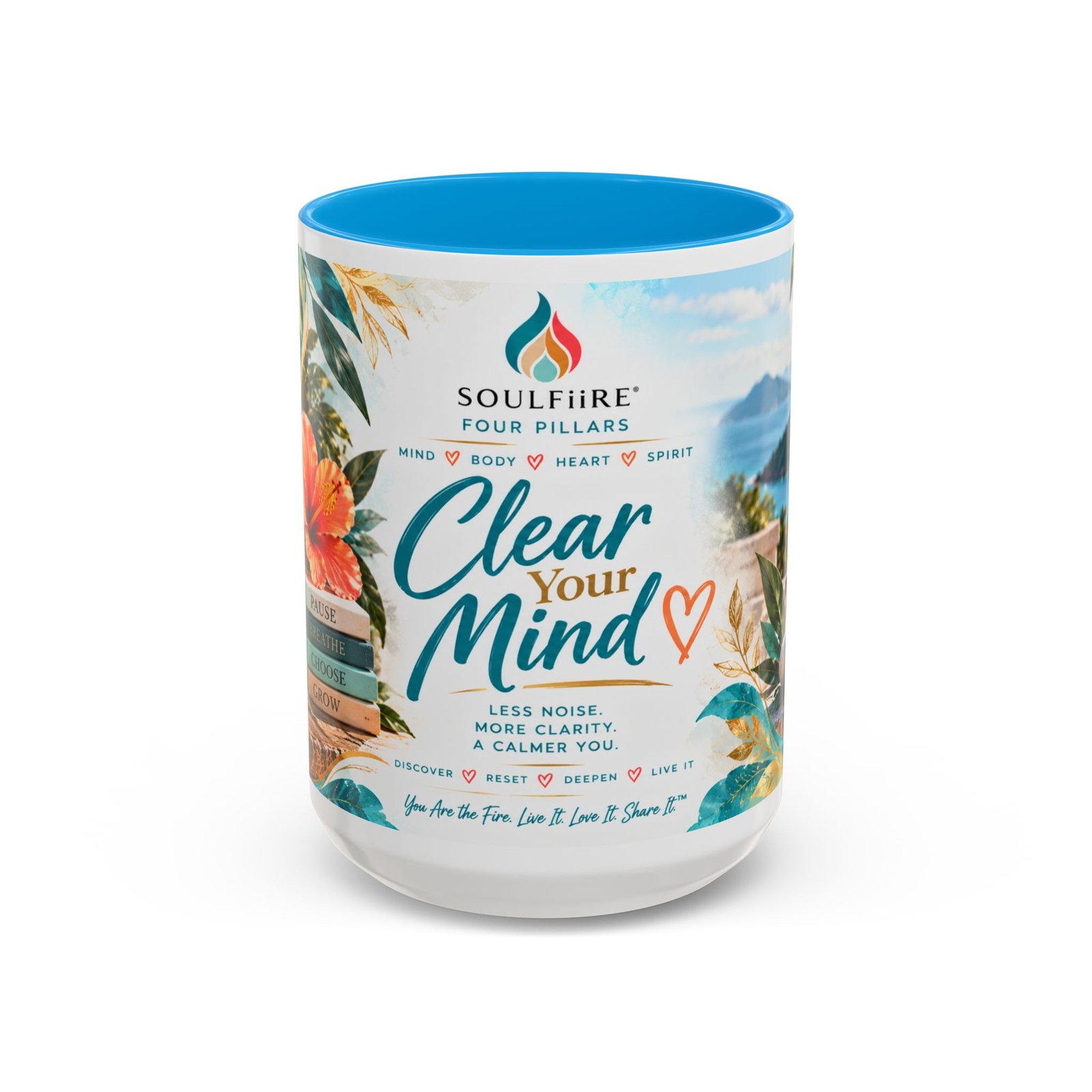 Clear Your Mind — Four Pillars 15 oz Mug - Image 5