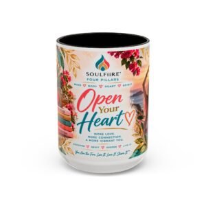 Open Your Heart — Four Pillars 15 oz Mug