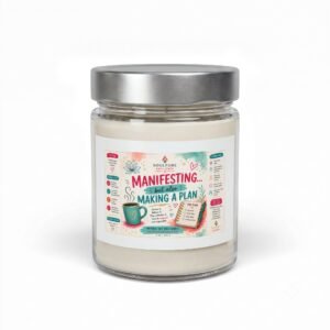 Manifesting ...But Also Making A Plan — 9oz Soy Candle Jar, Scented