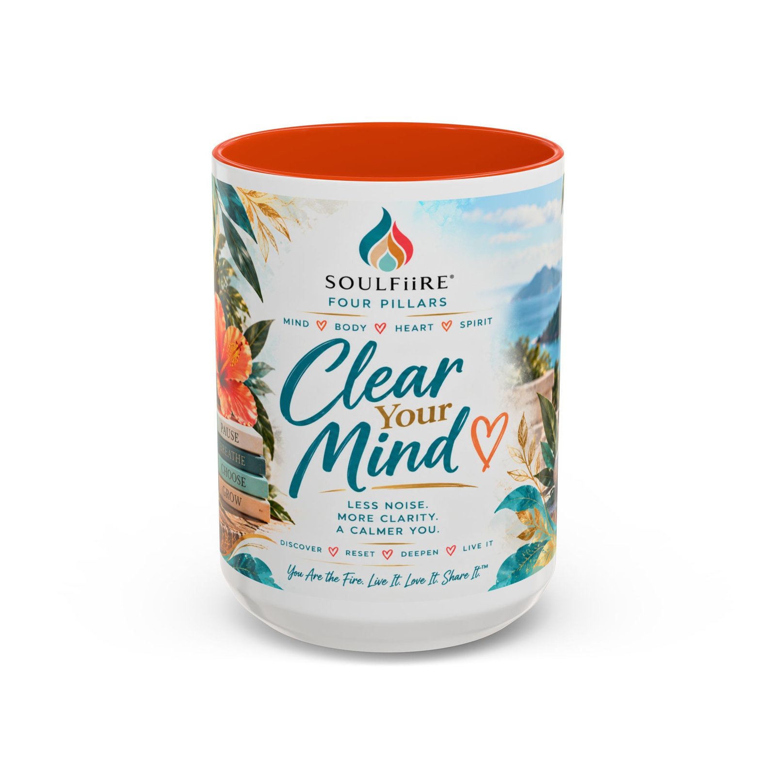 Clear Your Mind — Four Pillars 15 oz Mug - Image 9
